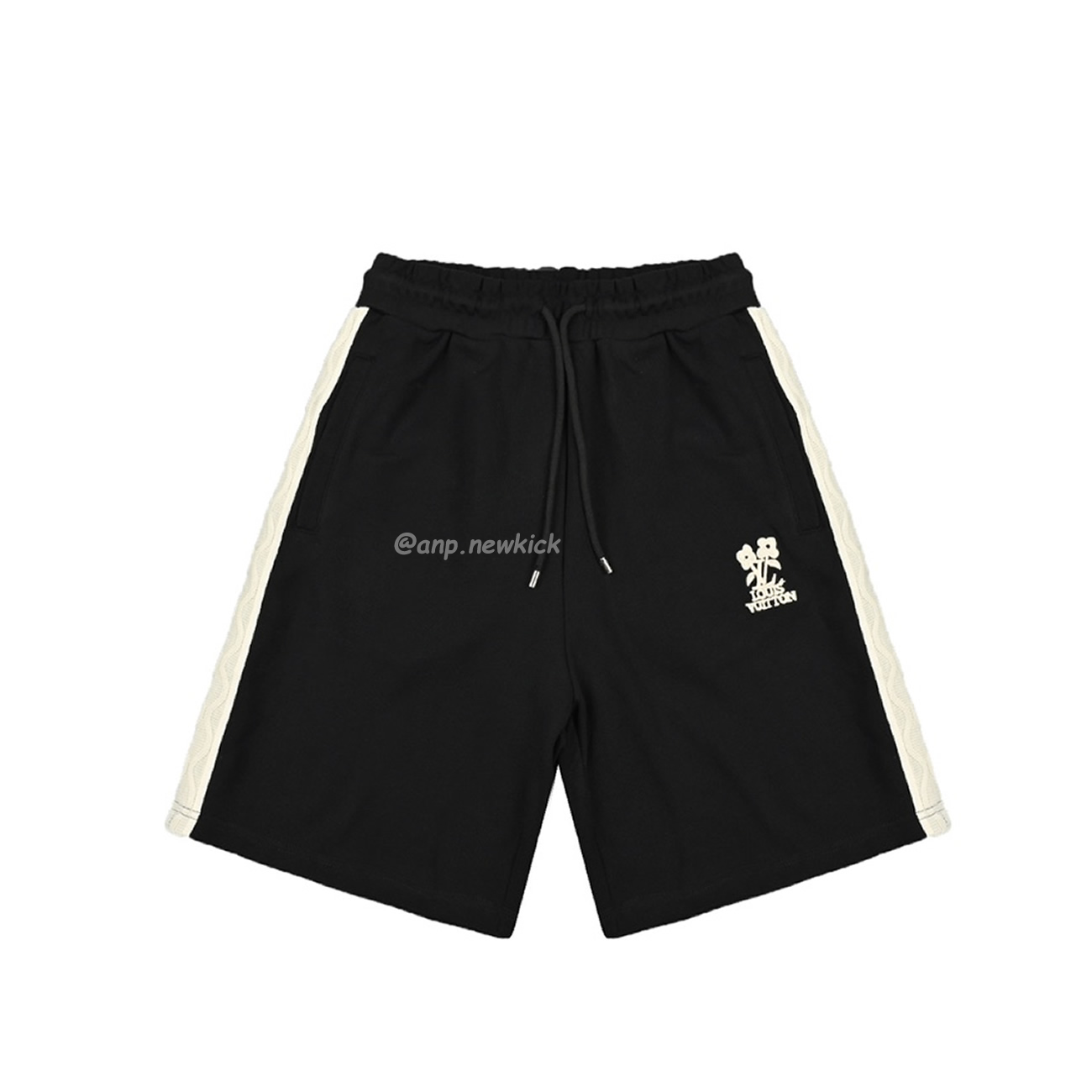 Louis Vuitton Flower Letter Embroidered Shorts (1) - newkick.app